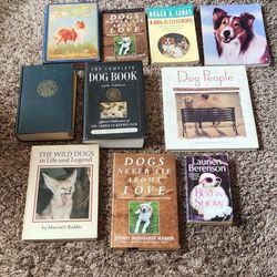 Lot Of 10 Random Dog Books Vintage 
