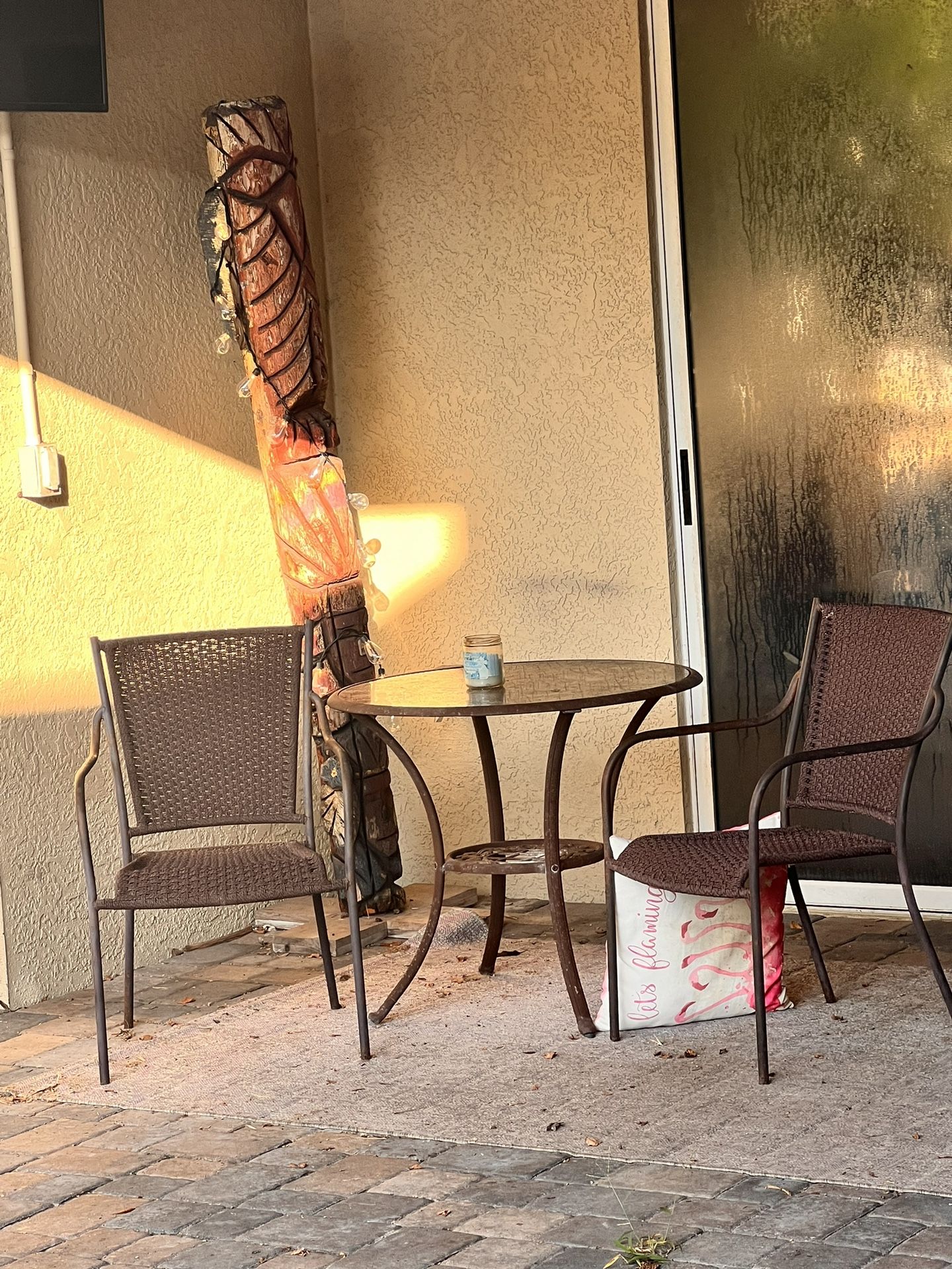 bistro table 2 chairs