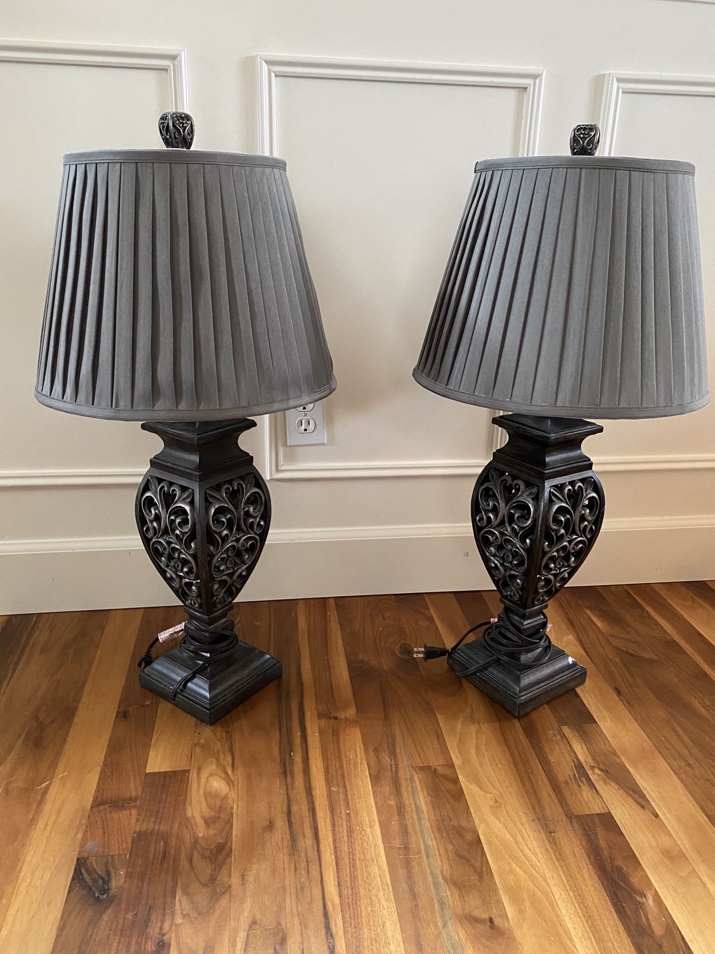 Beautiful Lamps/ grey shades