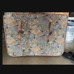 Vintage floral  suitcase