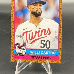 Willi Castro Numered Baseball Card