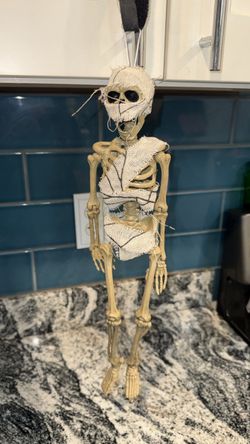Holiday Home 16” Hanging Mummy Skeleton Halloween Decor