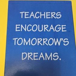 Teacher Text Decorative Tissue Box