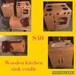 Wooden Kitchen Set