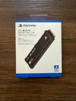 NEW Western Digital Black 1TB SN850P HS for PS5: External SSD for PlayStation 5