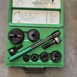 Greenlee Ratcheting Knockout Set