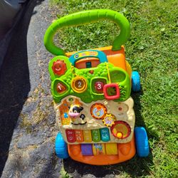 V Tech Learning Walker,  Sit Or Stand, Removable