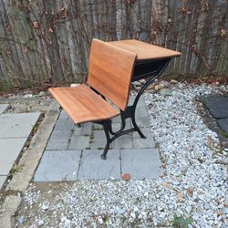 Nineteen fiftys style desk With ink Cup And All