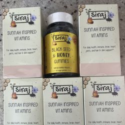 Siraj Sunnah Inspired Vitamins – Black Seed & Honey Gummies (60 ct)