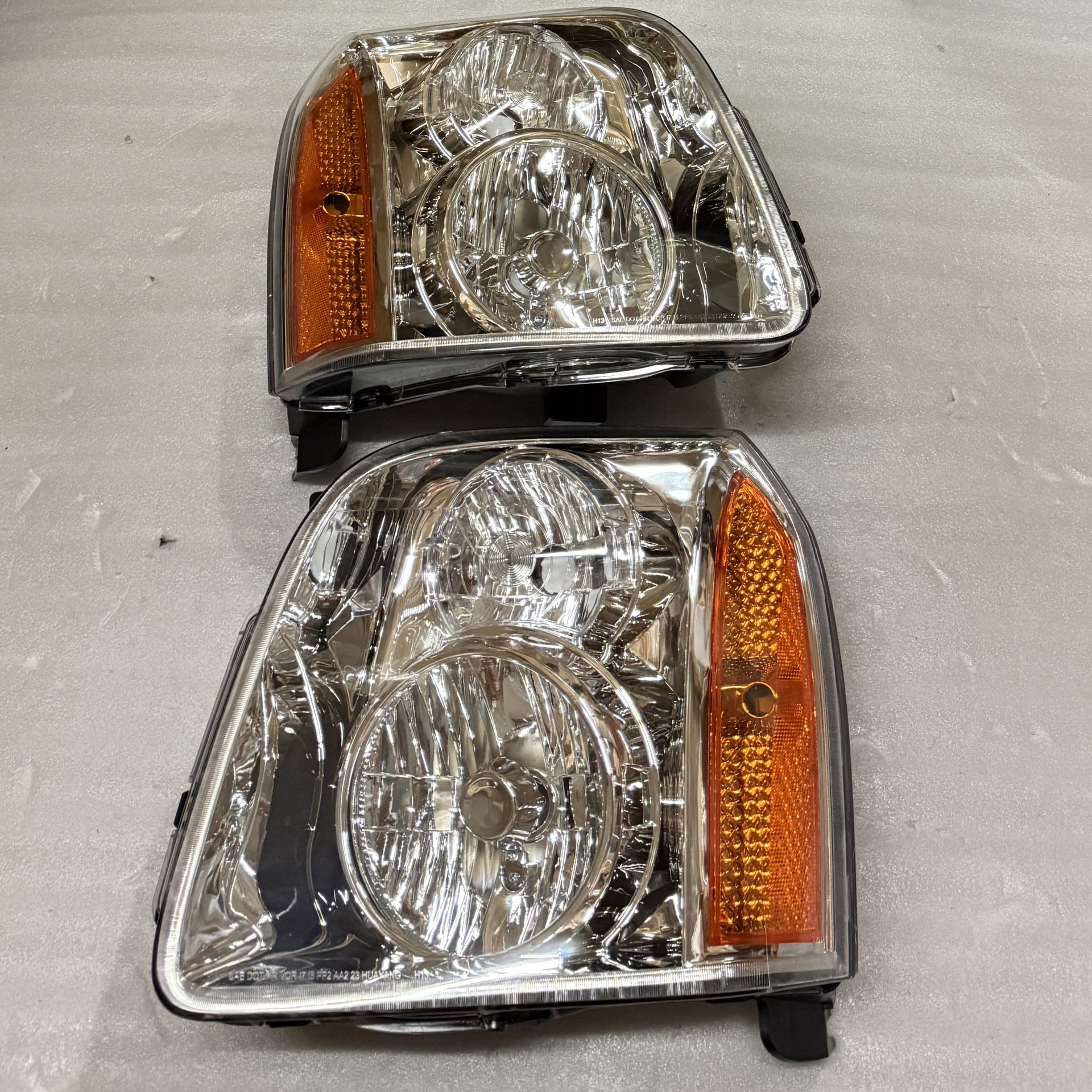 Pair 2007-2014 GMC Yukon Denali XL 1500 2500 Headlights Left Right Side Halogen Headlamps Assembly