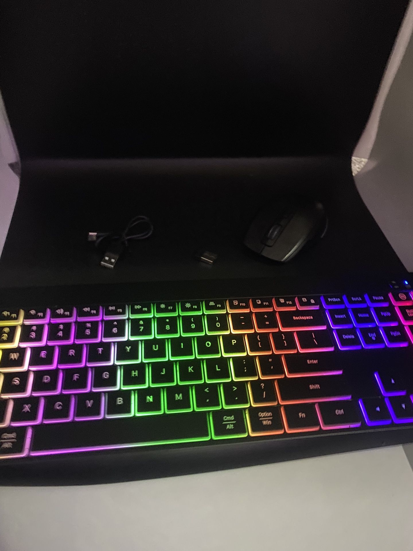 Backlit/Light Up Wireless Keyboard & Mouse Combo