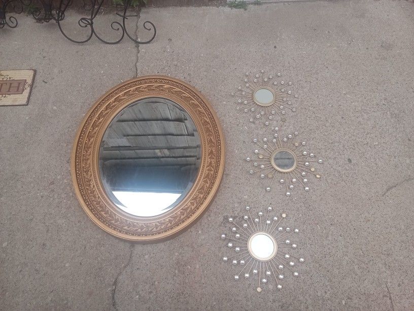 Big Mirror And Three Little Mirrors All For 30