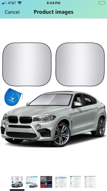 EzyShade Windshield Sun Shade with Shield-X Reflective Technology - Medium