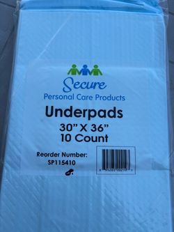 Secure Personal care products underpads.