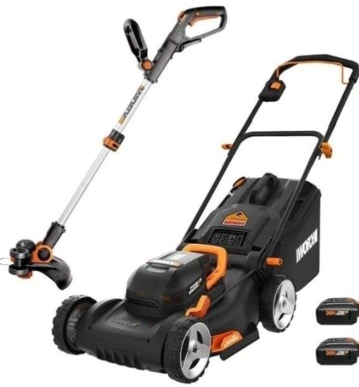 20V LAWN MOWER AND GRASS TRIMMER COMBO