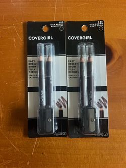 Lot of 2 Covergirl eyebrow pencil and sharpener