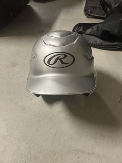 Rawlings Baseball Helmet Silver