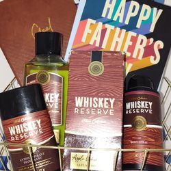 ✨ New "Whiskey Reserve" Bath & Body Works Gift 🎁 Basket For Men