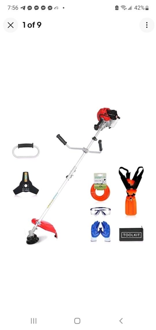 BRAND NEW..52CC 3-In-1 Gas String Trimmer Lawn Mower 2-Cycle Brush Cutter Weed Eater Wacker