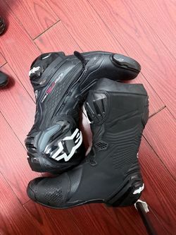 Alpinestars Black Motorcycle Racing Boots