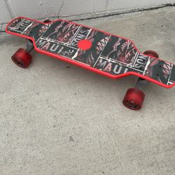 Maui and Sons  Through Longboard Skateboard w/X-Caliber Trucks +Wheels