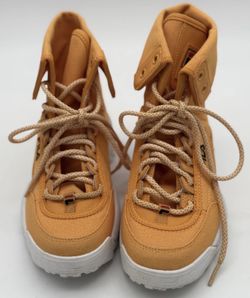FILA Disruptor Ballistic Women's Sneaker Boots Citrus/White Size 6