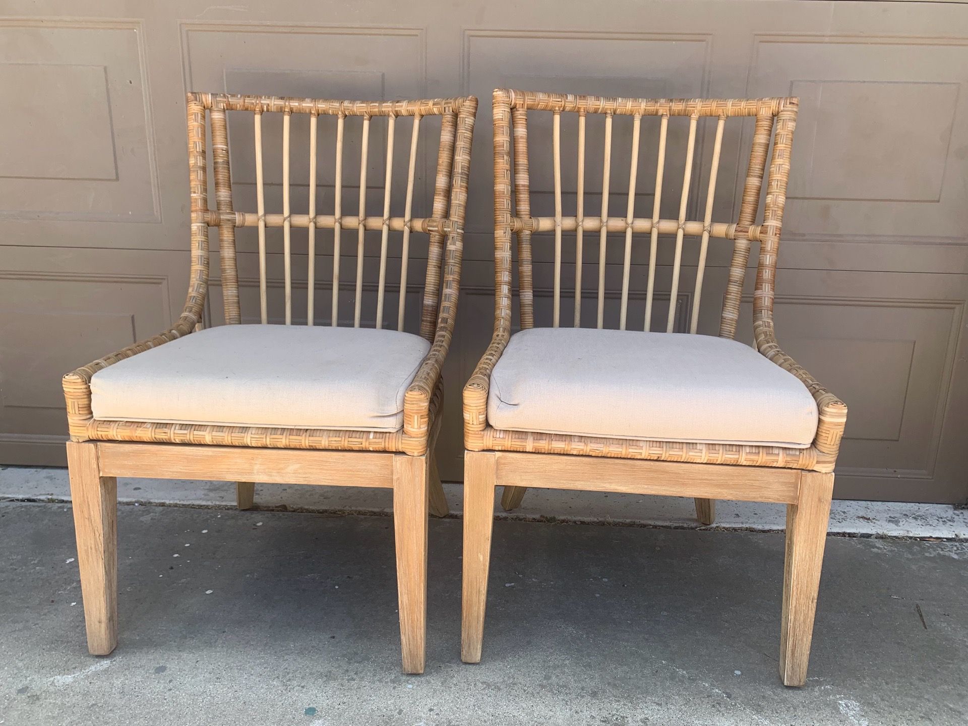 Solid wood dining chairs
