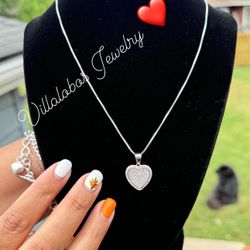 925 Silver Heart Pendant Chain