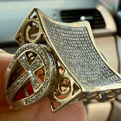 10k Mens Diamond Ring (Natural Diamonds)