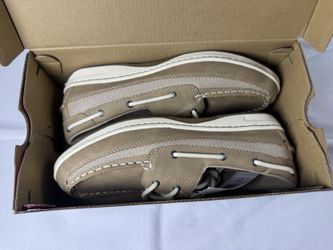Chaps Dana Women’s Boat Shoes Tan Leather Lace Up Loafers Size 8.5 NEW [COPY]