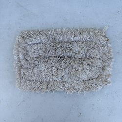Square Cotton Floor Mop Pad Used  With Velcro Handle