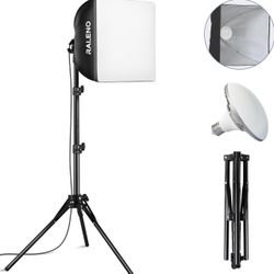 Softbox lighting kit w/ 2 backdrops and Stands.