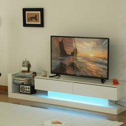 75” TV STAND WHITE OR BLACK GLOSSY 75’X15’X15