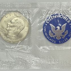 1973 Eisenhower Uncirculated Silver Dollar Coin Set 