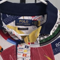 POLO Ralph Lauren Sport 12M Challenge Camp Shirt M Yacht Sailing Hi Tech