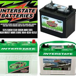 Interstate Batteries lawn and garden tractor car truck marine RV