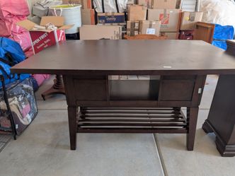 Bar size table with 6 stools