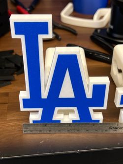 LA Dodgers 3D Printed Logo Hitch Cover