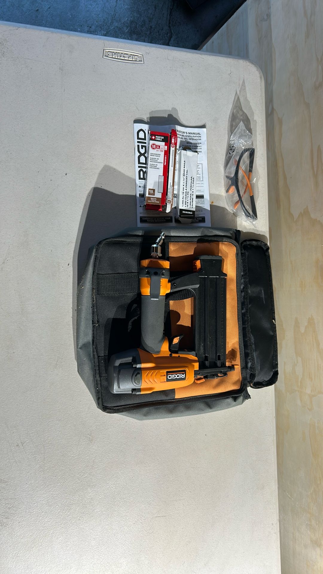 Ridgid Finish Nail Gun