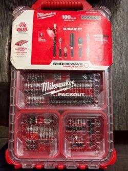 Milwaukee 100 pc impact bit set