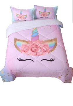 Sirdo Magical Unicorn Comforter Set 3 Pcs