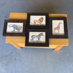 Four Frames Animal Prints