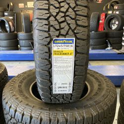 BRAND NEW SET OF GOODYEAR ALL TERRAIN TIRES lt245/75r16 Lt245/75/16
