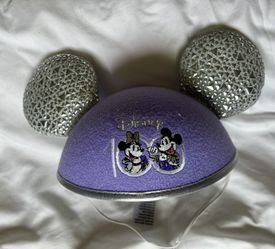 Disney Parks Mickey & Minnie Mouse Ear Hat 100th Anniversary Celebration NEW