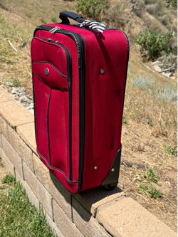 Red suitcase