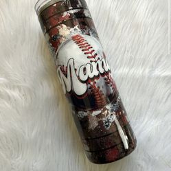 Baseball Mama Epoxy Tumbler 