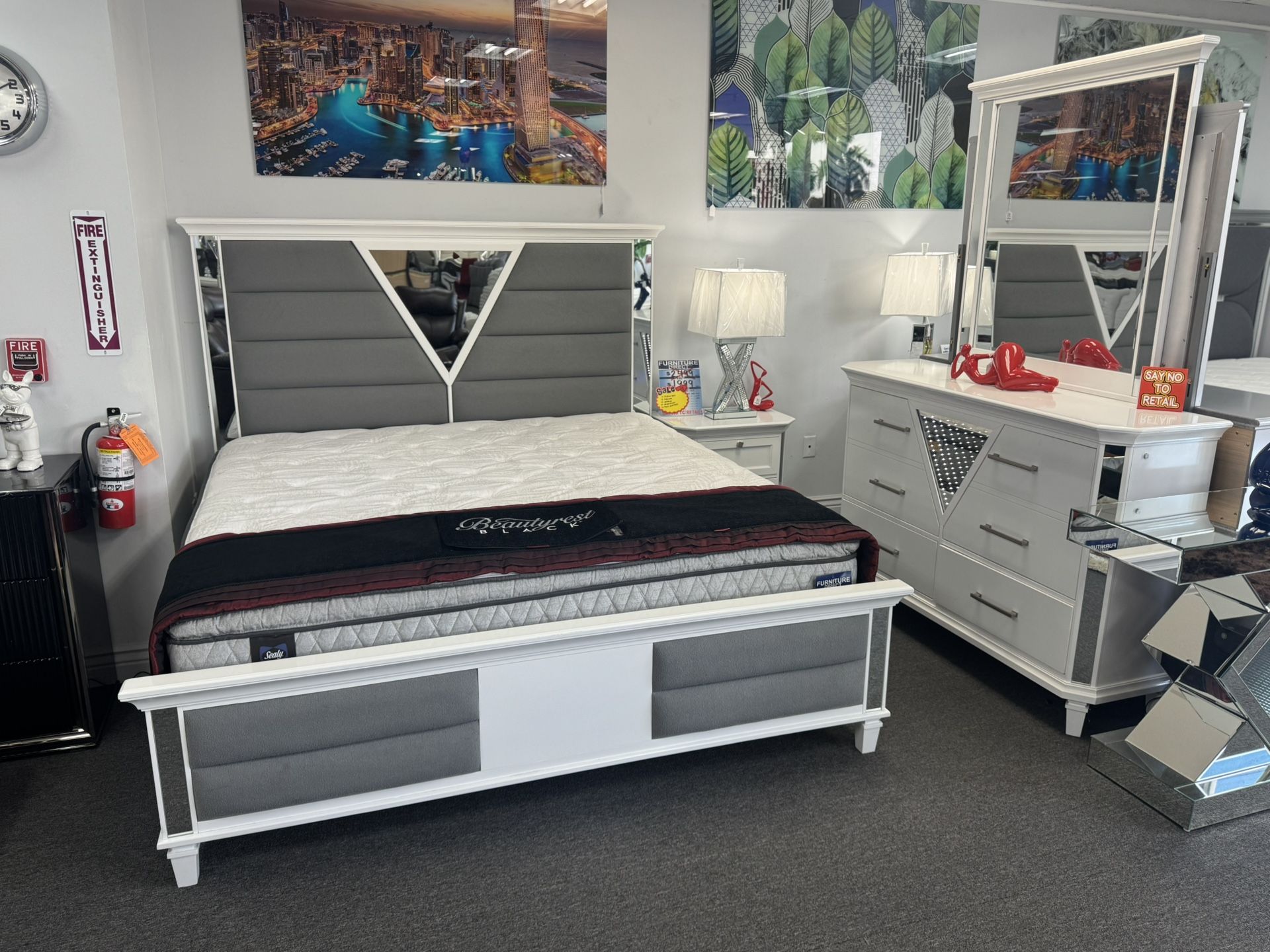Bedroom Liquidation Sale‼️Beautiful 5pc Bed Sets All In Stock 30-70% Off Retail