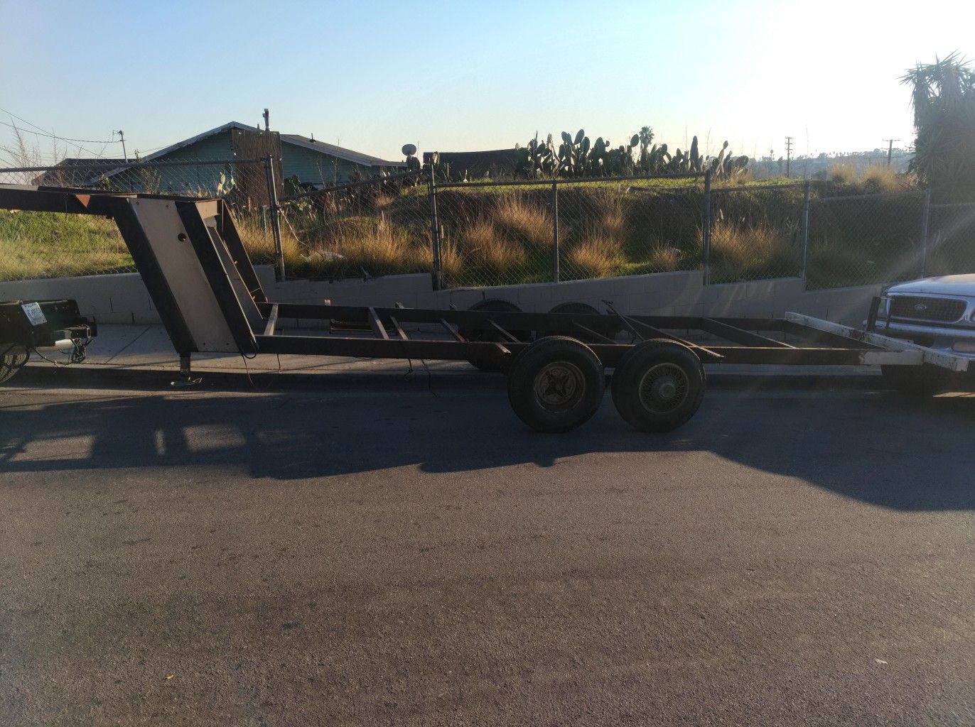 Chassis with dual axle,,,,for cargo trailer or dump trailer
