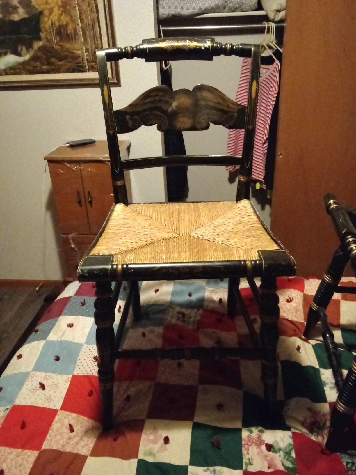 Hitchcock chair & settee 1909 OBO