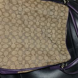 3 Zipper Coach Purse 